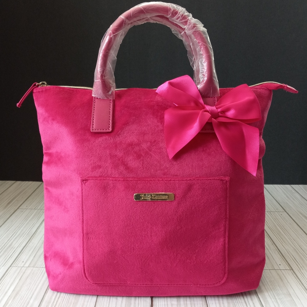 NEW Juicy Couture Pink Velvet Mini Backpack